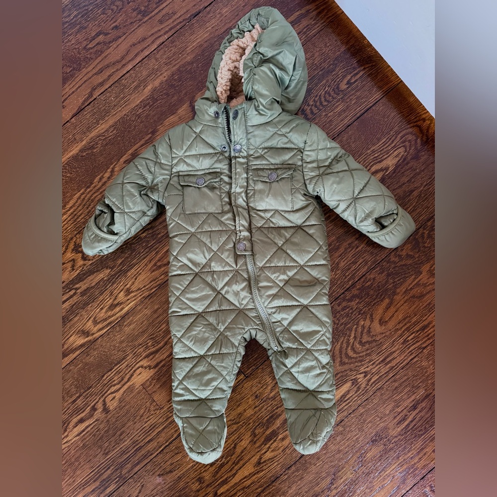 Perry Ellis - Baby Boy Quilted Outerwear Zip Up Snow Suit - 3-6 months